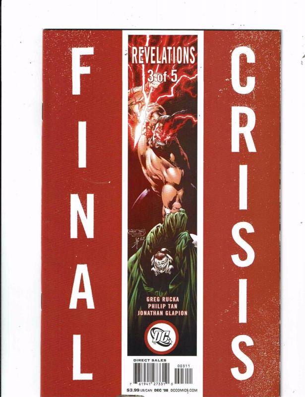 Lot of 5 Final Crisis Revelations DC Comic Books #1 2 3 4 5 KS3