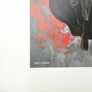 SUPERMAN Comic Art Print by Nate Johnson Limited Edition 110/2150 Comic Tom Excl