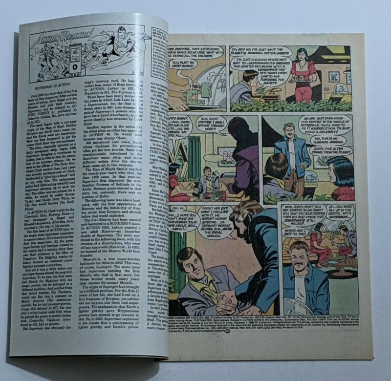 Action Comics #583 (Sept 1986, DC) VF/NM 9.0 Curt Swan & Kurt Schaffenberger art 