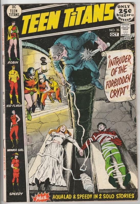 Teen Titans, The #35 (Oct-71) FN/VF+ High-Grade Kid Flash, Robin, Wonder Girl...