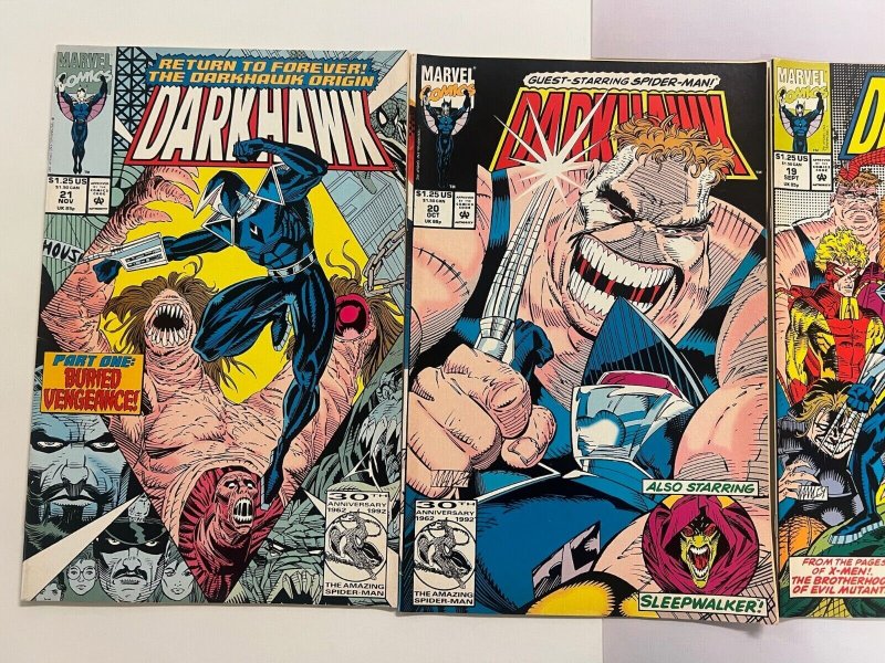 4 Dark Hawk Marvel Comic Books # 18 19 20 21 Avengers Defenders Hulk 24 JS30