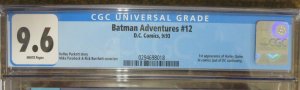 BATMAN ADVENTURES #12 (DC,9/1993) CGC 9.6 NEWSTAND White pgs, 1st HARLEY QUINN 