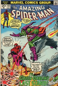 The Amazing Spider-Man #122 (1973) Death of Green Goblin Comic Book  F/VF 7.0