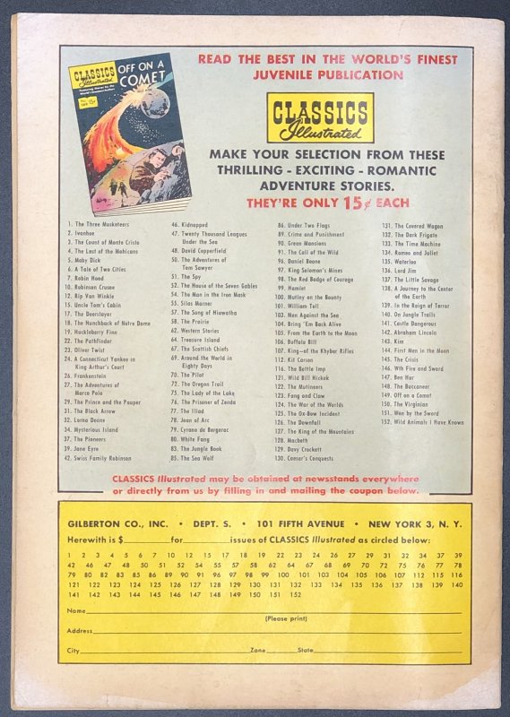 Classics Illustrated #69 (1950)