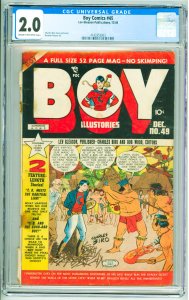 Boy Comics #49 (1949) CGC 2.0