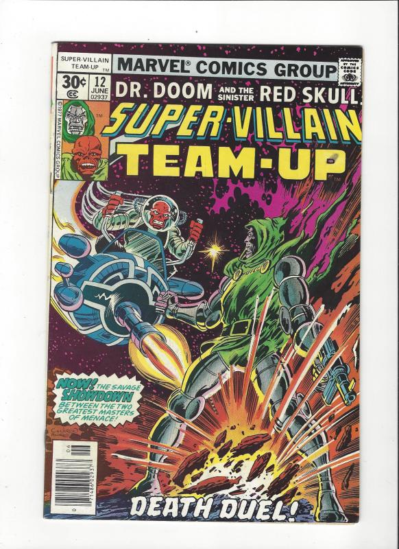 Super-Villain Team-Up #12(1977) Marvel Comics Dr. Doom and The Red Skull VF