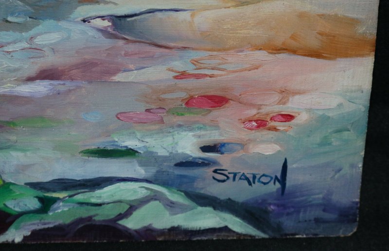 Science Fiction Painting - Signed art by  Geraud Staton