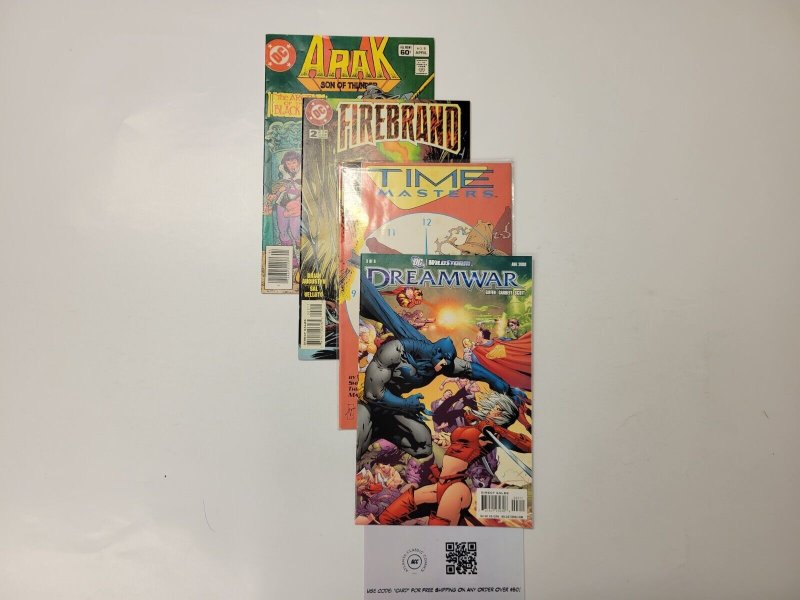 4 DC Comics #3 Dreamwar + #3 Time Masters + #2 Firebrand + #8 Arak  8 TJ17