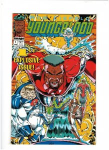 Youngblood #1 VF/NM 9.0 Image Comics Rob Liefeld with Trading Cards 1992 