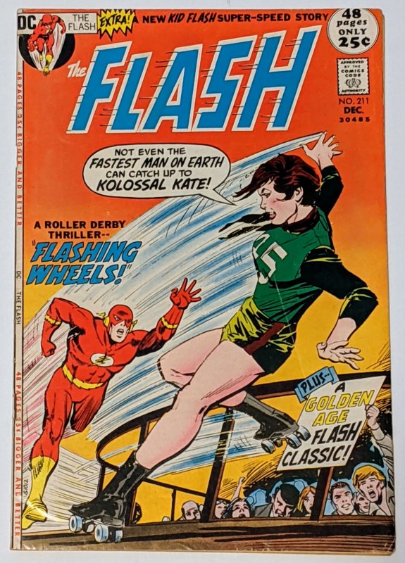 The Flash #211 (Dec 1971, DC) FN- 5.5 Kid Flash backup story