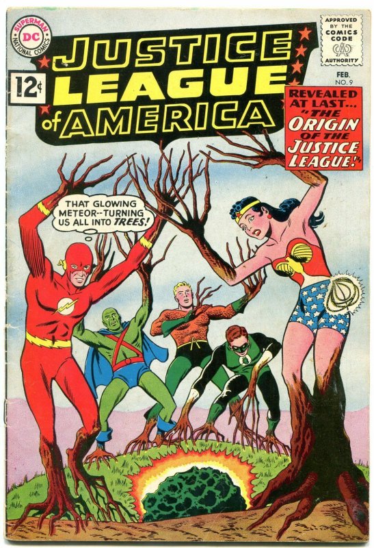 Justice League Of America #9-green lantern & arrow-flash-wonder woman vg/fn