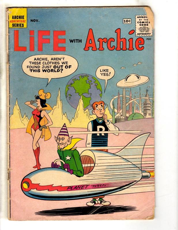 Lot Of 5 Archie Comic Books Life With 266 128 11 277 + Betty's Diary 12 J305