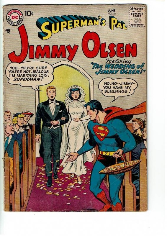 Superman's Pal, Jimmy Olsen #21 (1957)VG+