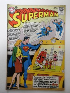 Superman #162 (1963) VG Condition moisture stain, stamp fc