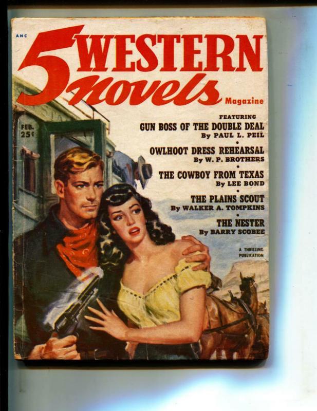 5 Western Novels-Pulp-2/1952-Barry Scobee-Paul L. Peil