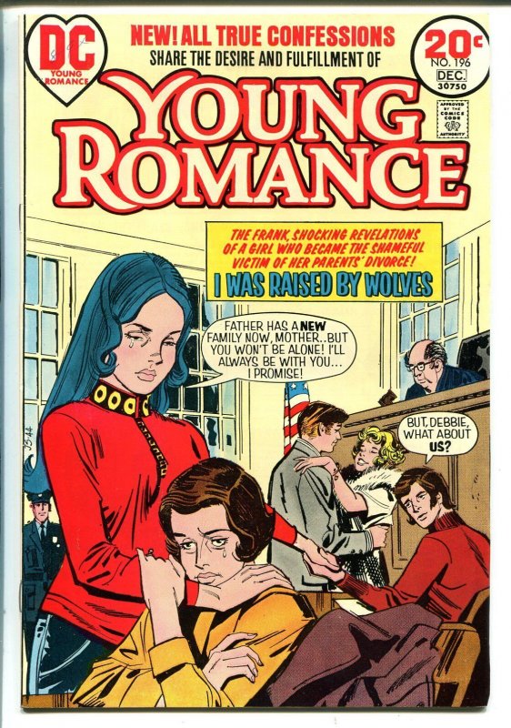 Young Romance #196 1973-DC Comics-I Was Raised By Wolves-VF