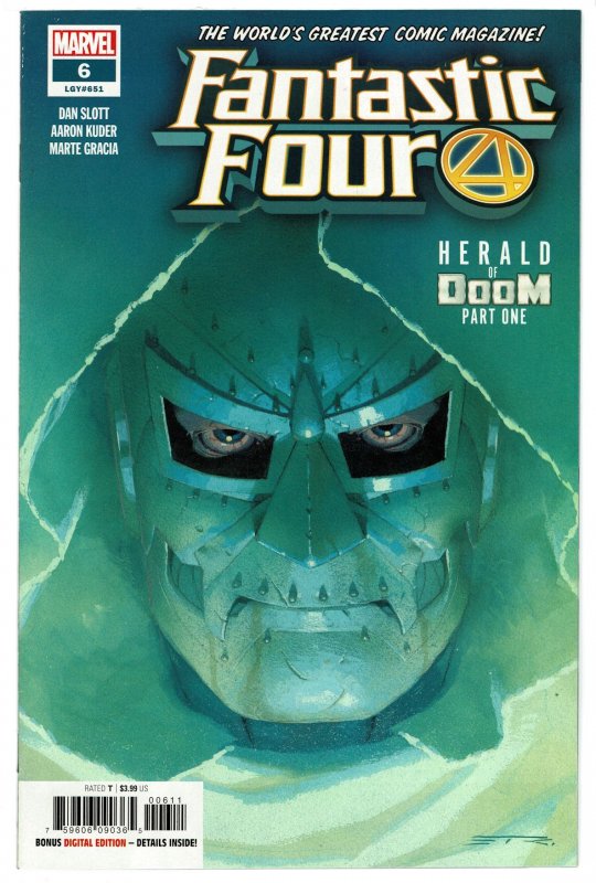 Fantastic Four #6  (Mar 2019, Marvel)  9.4 NM