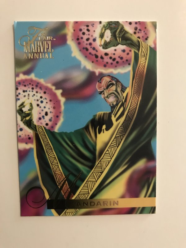 MANDARIN #140 card : Marvel Annual 1995 Flair; NM/M; base, Iron Man