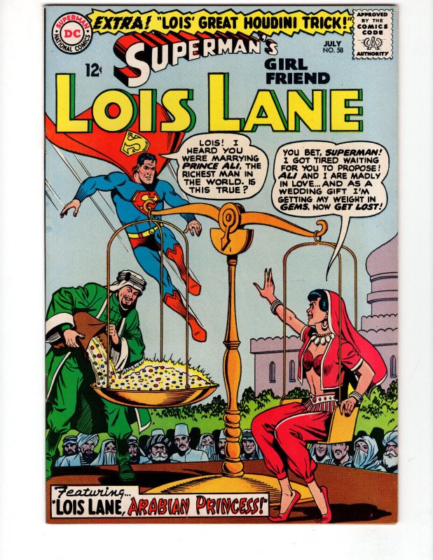 Superman's Girlfriend Lois Lane #58 - DC Comics - 1965 - Very Good Condition!