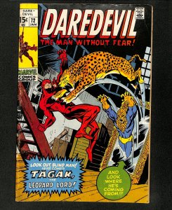 Daredevil #72 1st Appearance of Tagak the Leopards Lord!