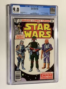 Star Wars 42 cgc 9.0 ow/w pages 1st boba fett marvel 1980