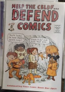HELP THE CBLDF defend comics  fcbd 2017  free comic book day
