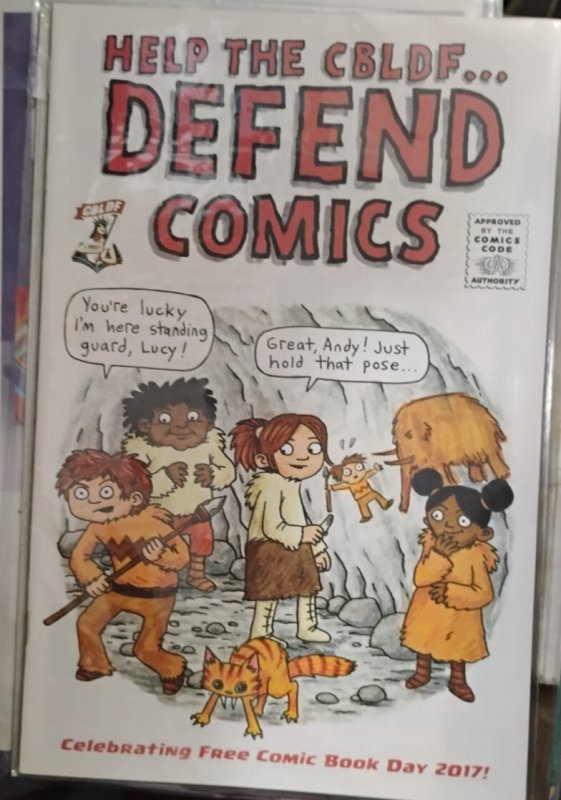 HELP THE CBLDF defend comics  fcbd 2017  free comic book day
