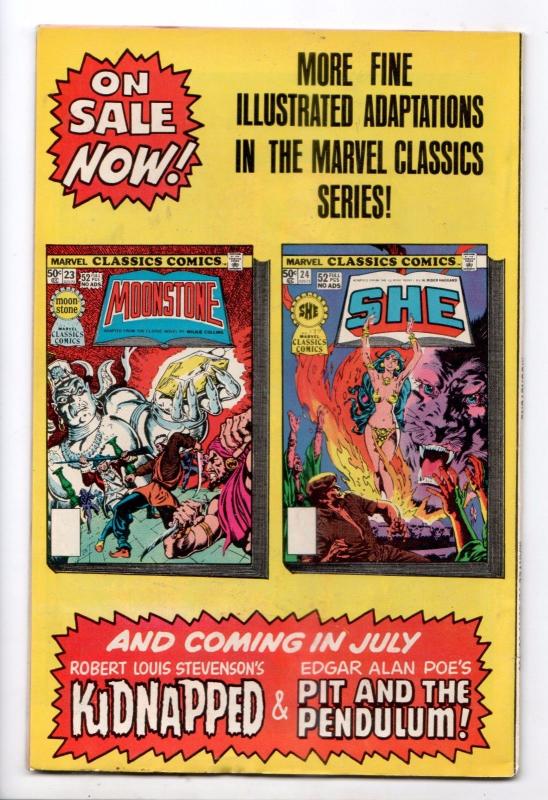 Marvel Classics Comics #23 - Moonstone / 1st App of Vishnu (Marvel, 1977) FN/VF