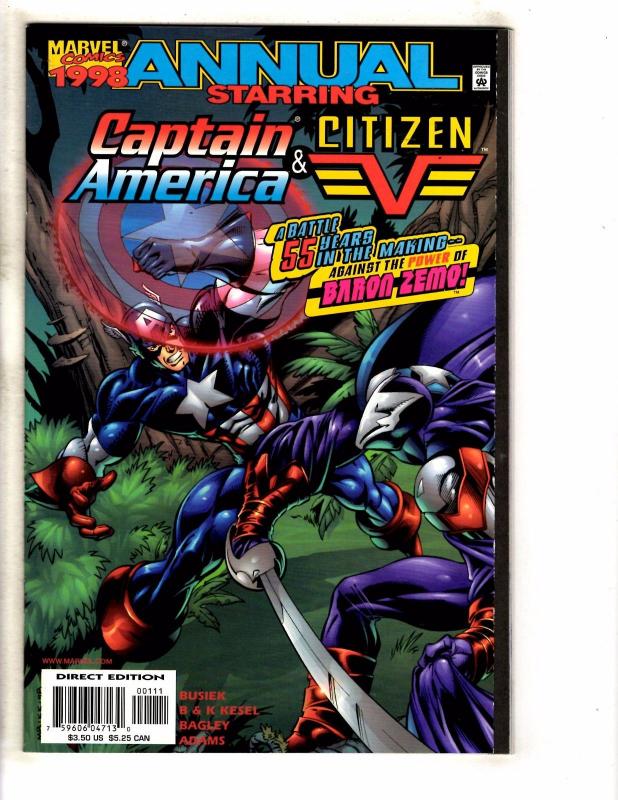 10 Captain America # 600 (2) + Annuals # 11 12 13 98' (2) 1999' 2000' 2001' TW53