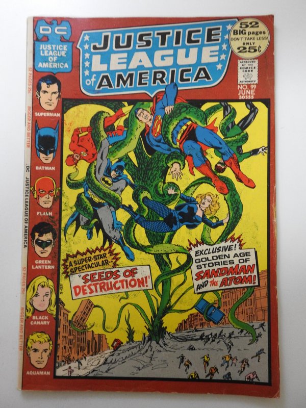 Justice League of America #99  (1972) Seeds of Destruction! Sharp Fine- Cond!