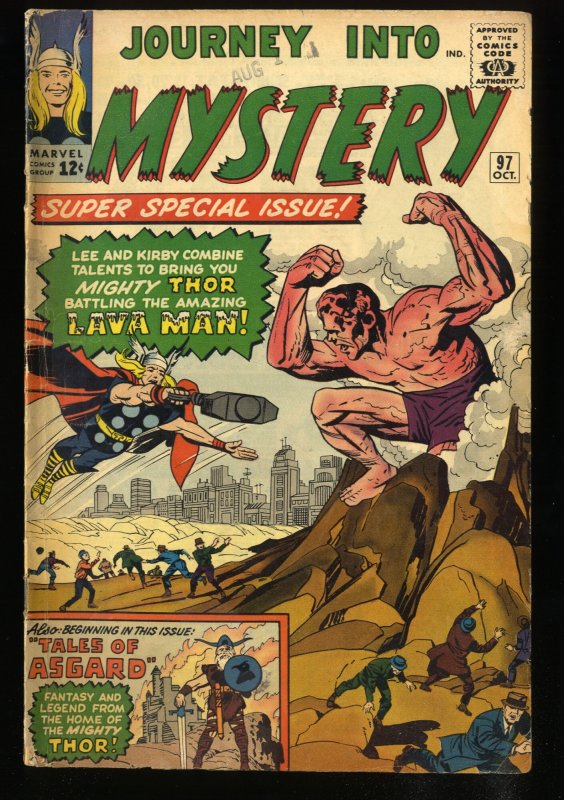 Journey Into Mystery #97 VG- 3.5 1st Appearance Lava Man Surtur!