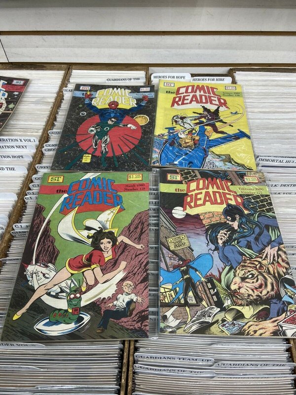 The Comic Reader - Lot Of 11 Issues Dated 1979-1980 Calssic