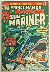 SUB-MARINER#66 VG/FN 1973 MARVEL BRONZE AGE COMICS