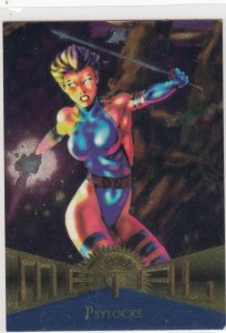 1995 Fleer Marvel Metal  PSYLOCKE  #112 Card