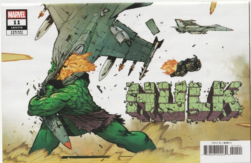 Hulk # 11 Johnson 1:25 Variant Cover NM Marvel [M8]