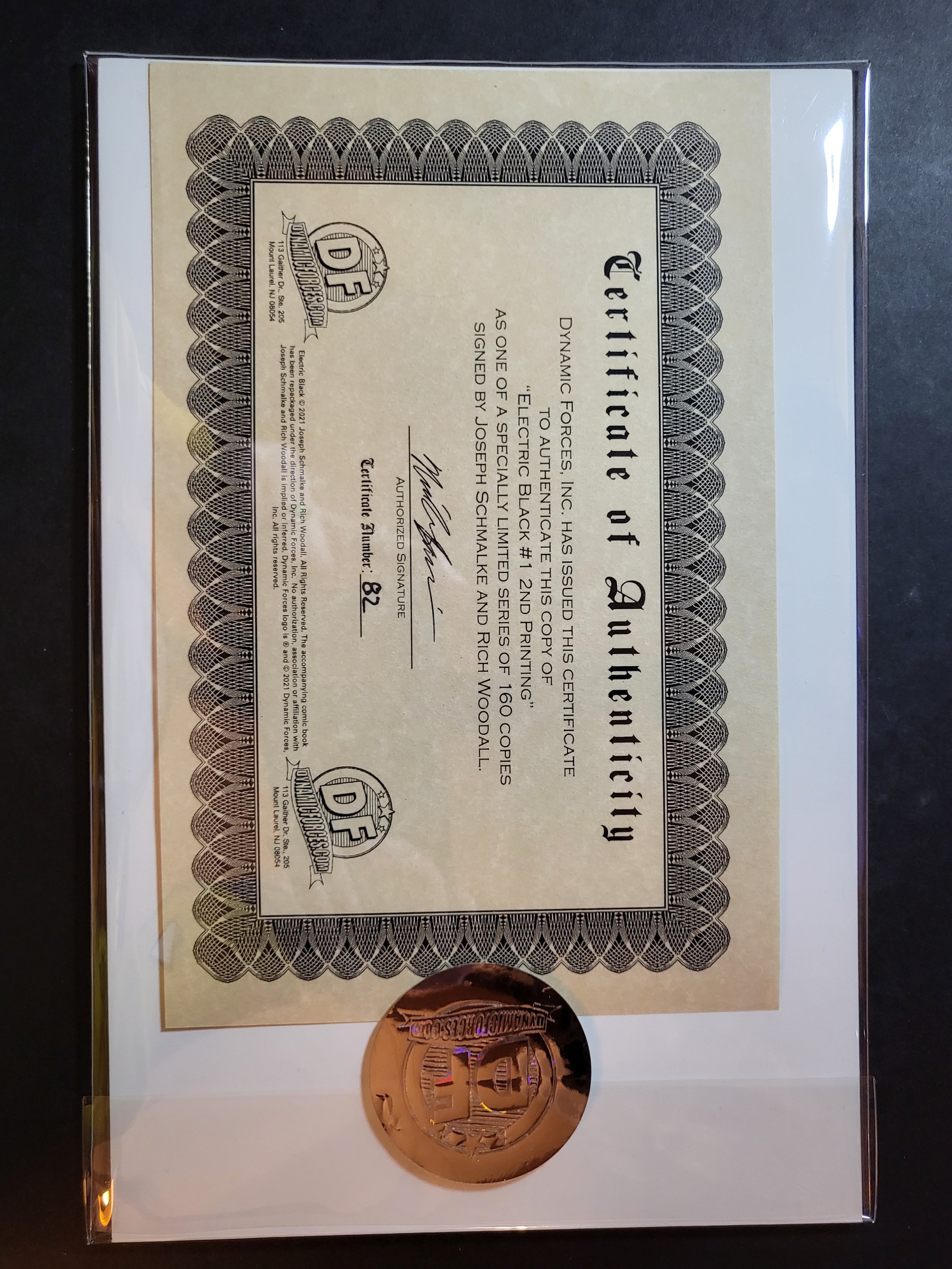 x2 sigs The Electric Black 1, 2nd print Ltd 160! Comic Books