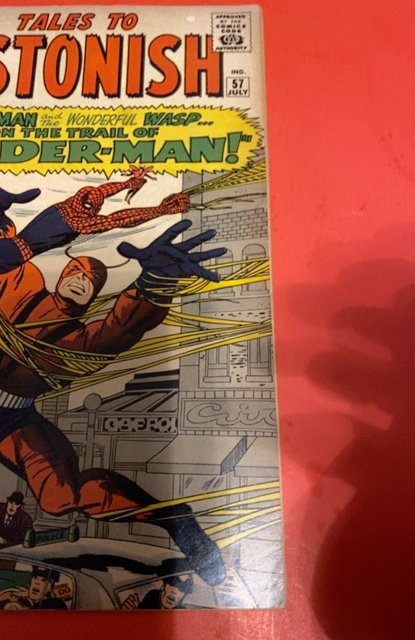 Tales to Astonish #57 (1964) vs Spider-Man silver age app
