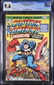 CAPTAIN AMERICA #193 1976 MARVEL CGC 9.6 1ST APP MADBOMB JACK KIRBY WHITE PAGES