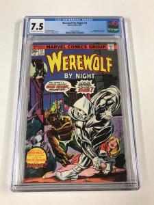 werewolf by night 32 cgc 7.5 Ow/w Pages 1st Appearance Of Moon Knight