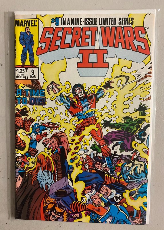Secret Wars II (2) set #1-9 Direct Marvel (7.0 FN/VF) (1985 to 1986)