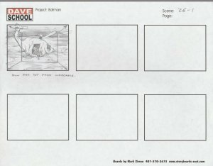 2004 LEGO BATMAN Storyboard Art by Mark Simon VF 8.0 Joker Catwoman 26-1