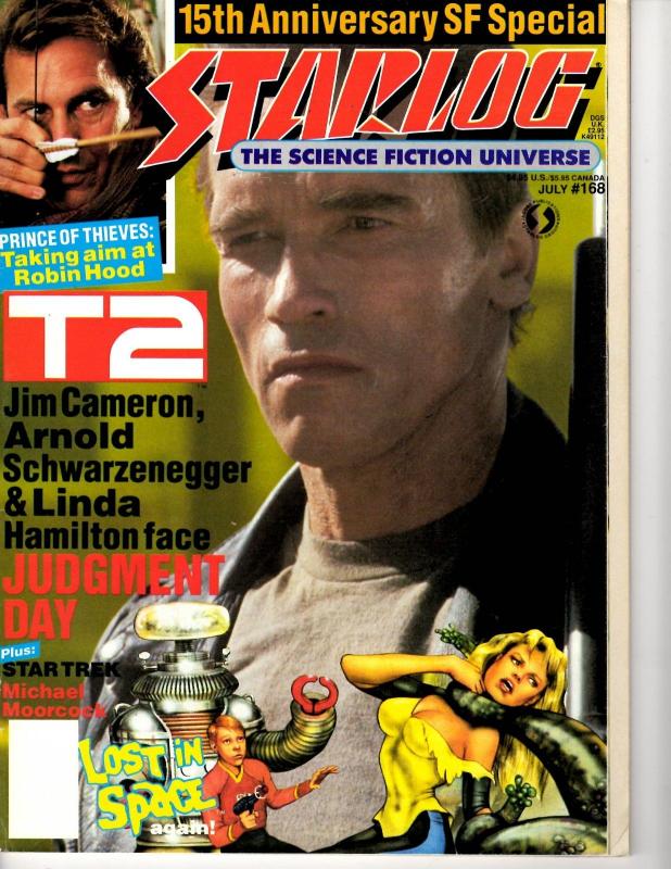 Starlog # 168 July Magazine Star Trek Star Wars Terminator Lost In Space J292 