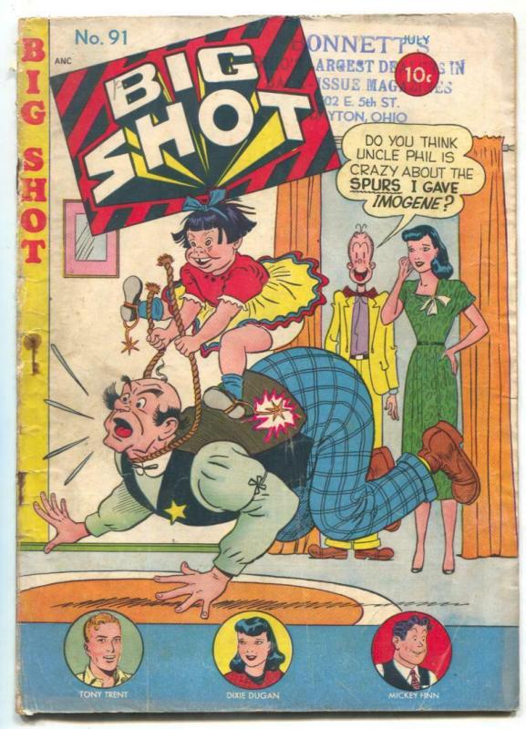 BIG SHOT #91 1948- Skyman- Sparky Watts G 