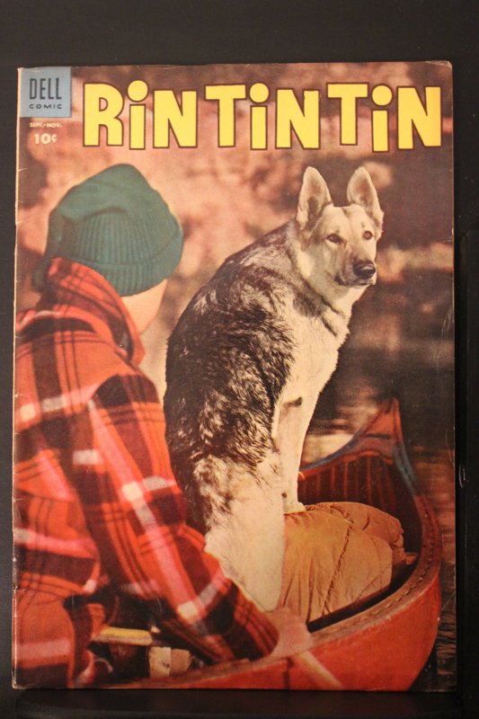 Rin Tin Tin #6 (1954) High-Grade VF+ Photo Cover 3rd solo issue key! Utah CERT!