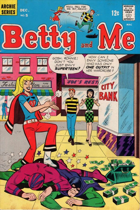 Betty And Me #5 VG ; Archie | low grade comic December 1966 Superteen