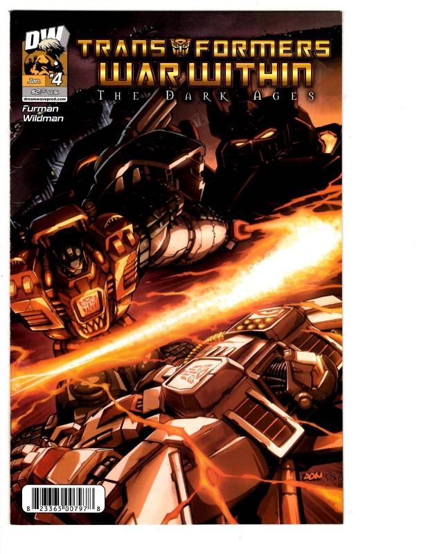 2 Transformers War Within The Dark Ages Dreamwave Comic Books # 1 4 BH26