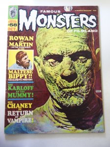 Famous Monsters of Filmland #58 (1969) VG- Condition soiling/ stains fc