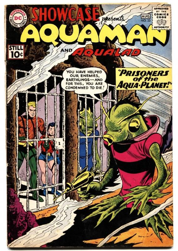 SHOWCASE #33 comic book AQUAMAN .1961. DC silver-age