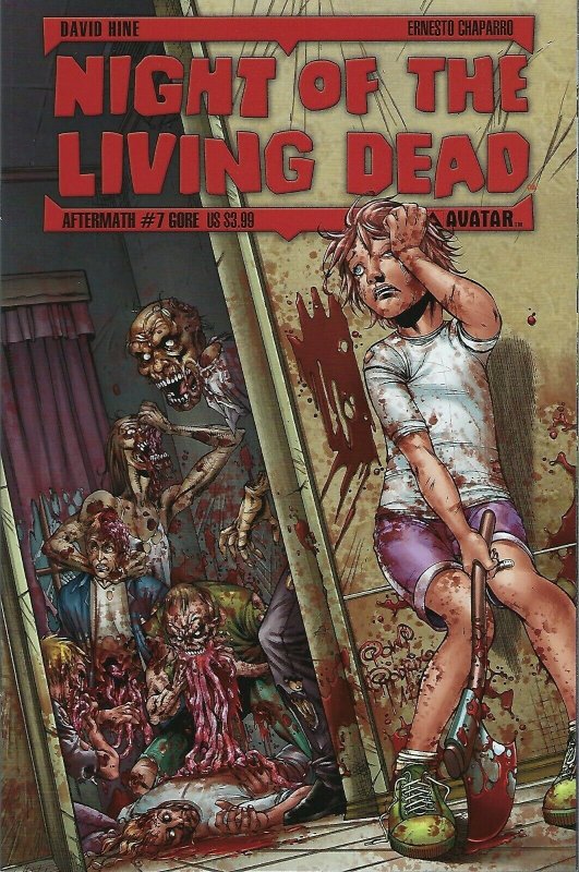 Night of the Living Dead : Aftermath # 7 Gore Variant Cover !!!  2012 !!    NM