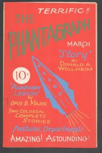 Phantagraph #34 3/194-Pre WWII sci-fi fanzine-Fandom's oldest Fan magazine-Do...